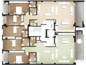 پلان طبقه 4 متل قو 1